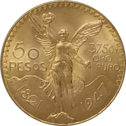 Pièce d'or 50 pesos mexicain